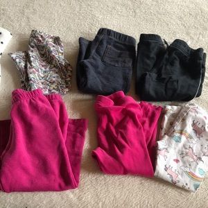 6 pieces 18-24 month size leggings/pants Bundle girls